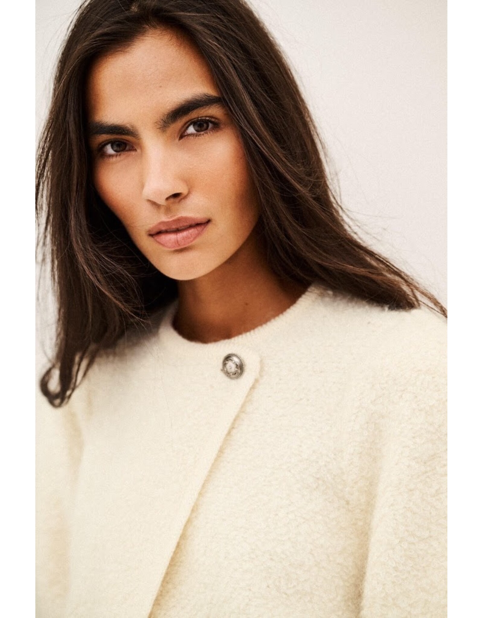 BA&SH CARDIGAN FIDA ECRU