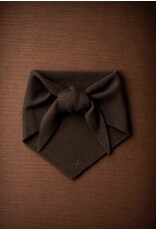 LALOTTI TINI TRIANGLE SCARF DARK BROWN