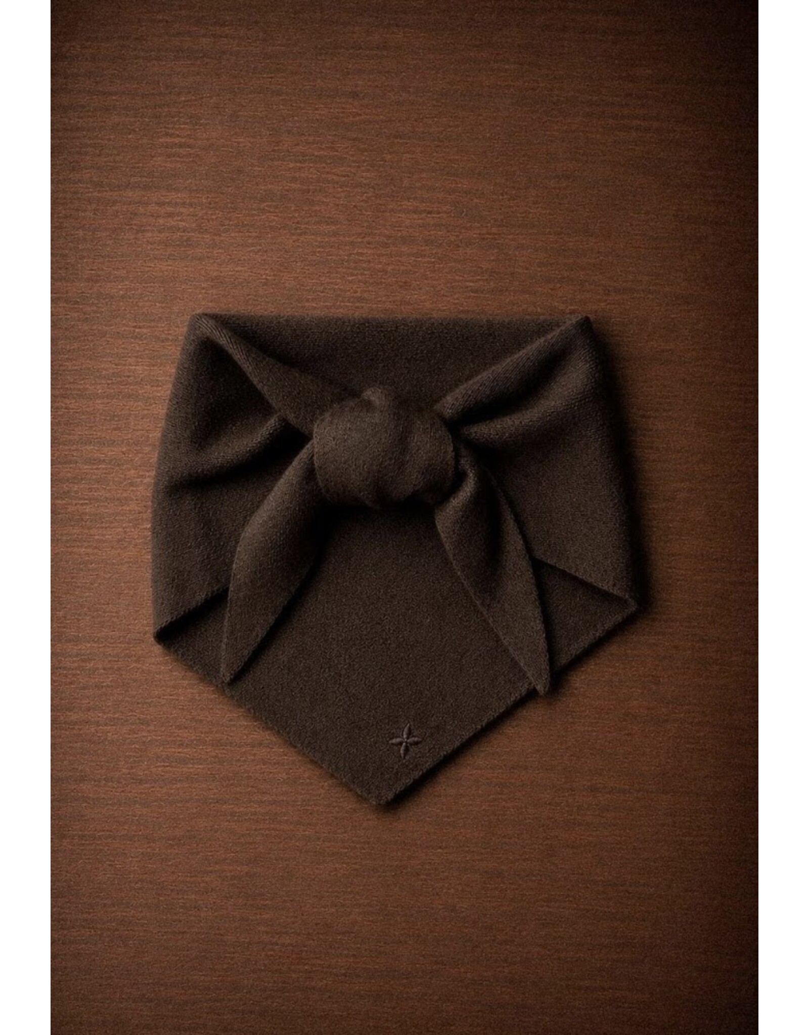LALOTTI TINI TRIANGLE SCARF DARK BROWN