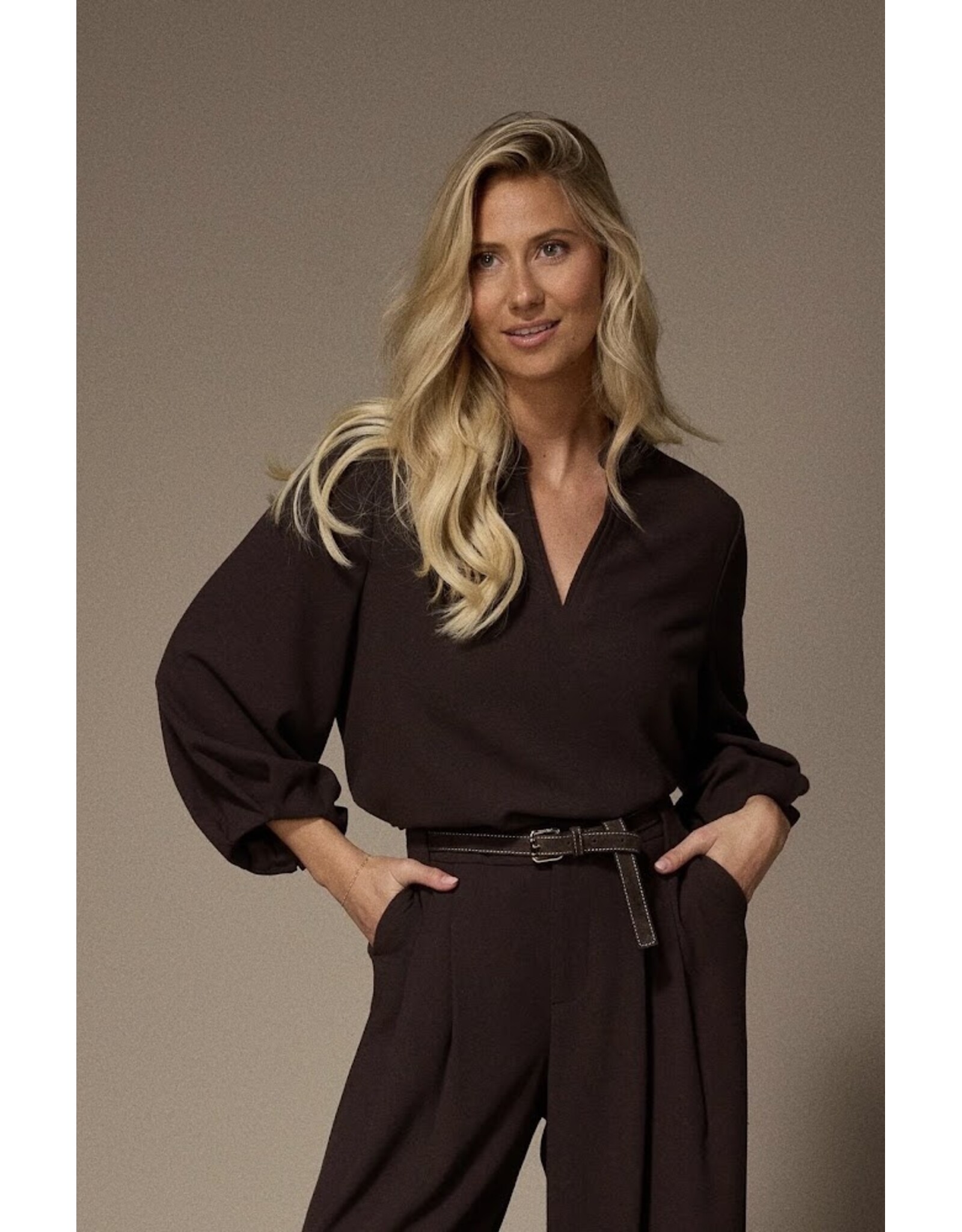 LALOTTI SOL BLOUSE BROWN