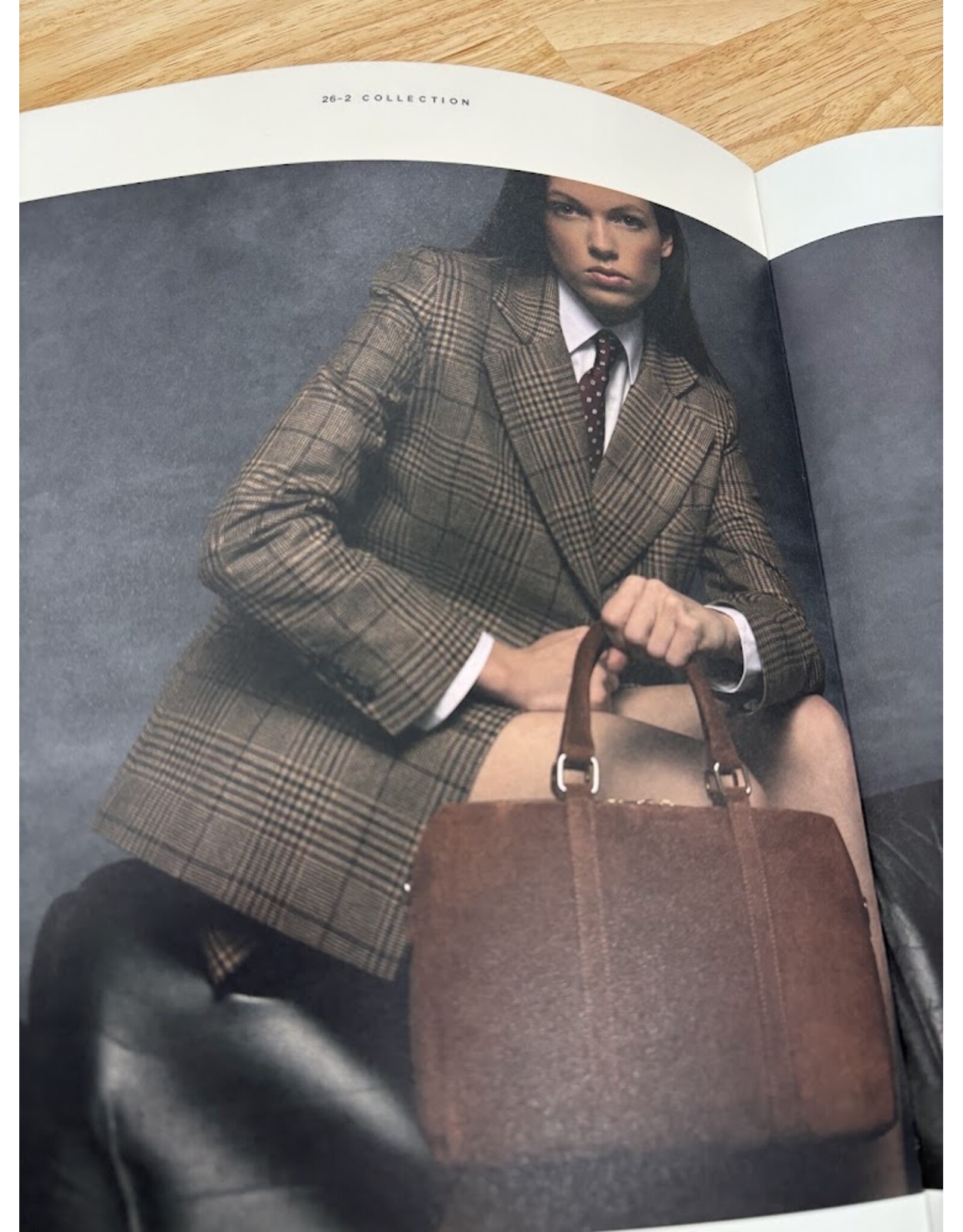 JANICE MARTIN BLAZER BIG CHECK BROWN