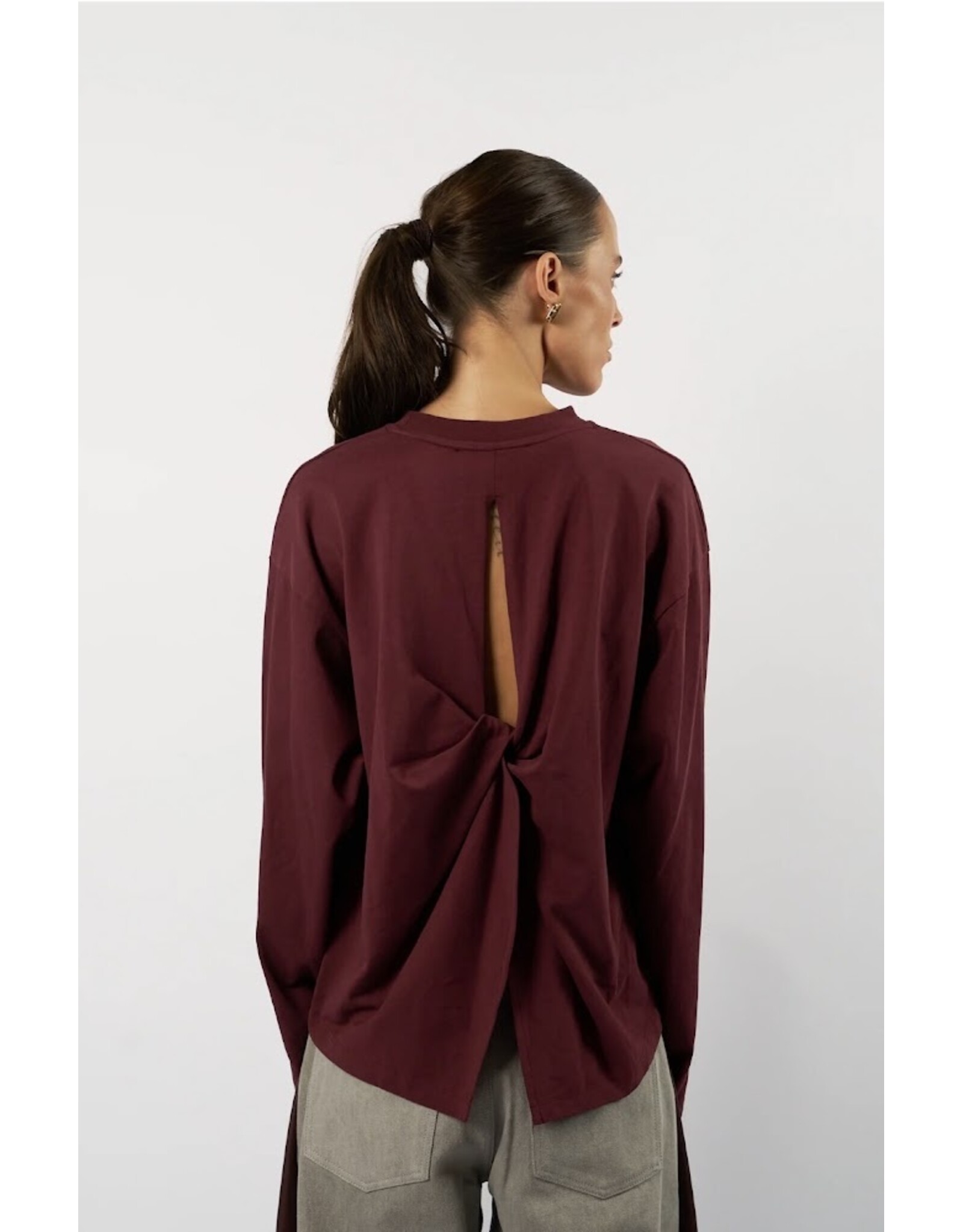 AMANDINE OFFICIAL TW26ULLA01 T-SHIRT BORDEAUX