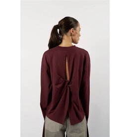 AMANDINE OFFICIAL TW26ULLA01 T-SHIRT BORDEAUX