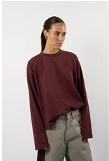 AMANDINE OFFICIAL TW26ULLA01 T-SHIRT BORDEAUX