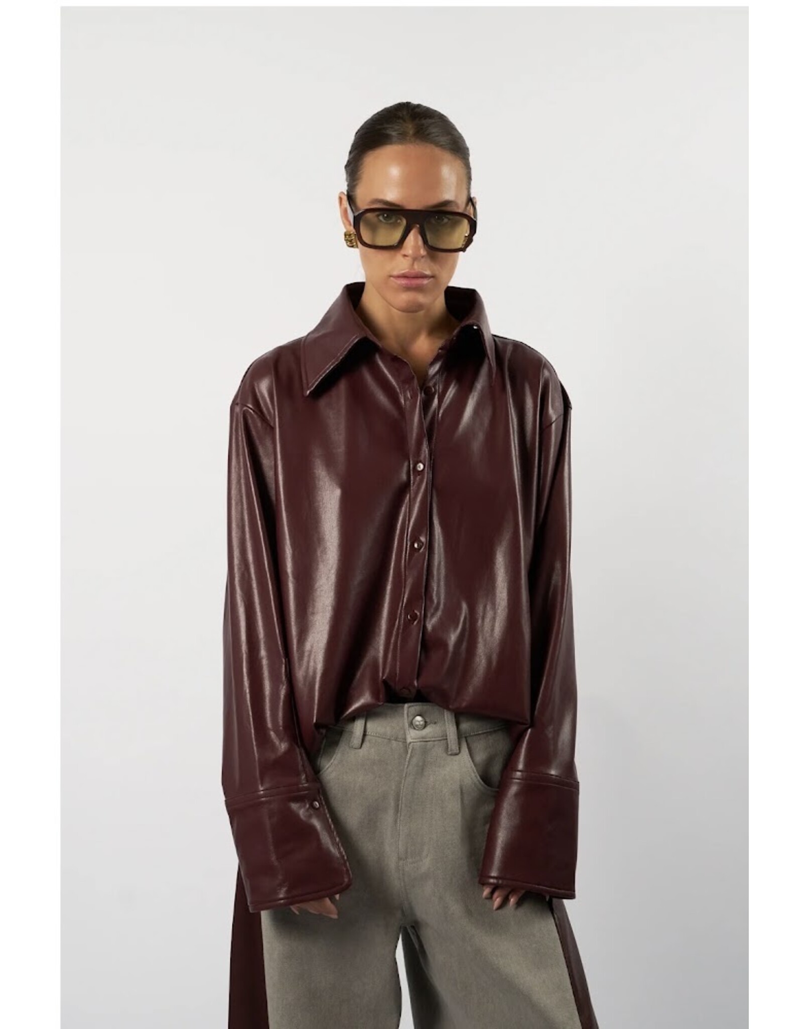 AMANDINE OFFICIAL JULIETTA BORDEAUX HEMD