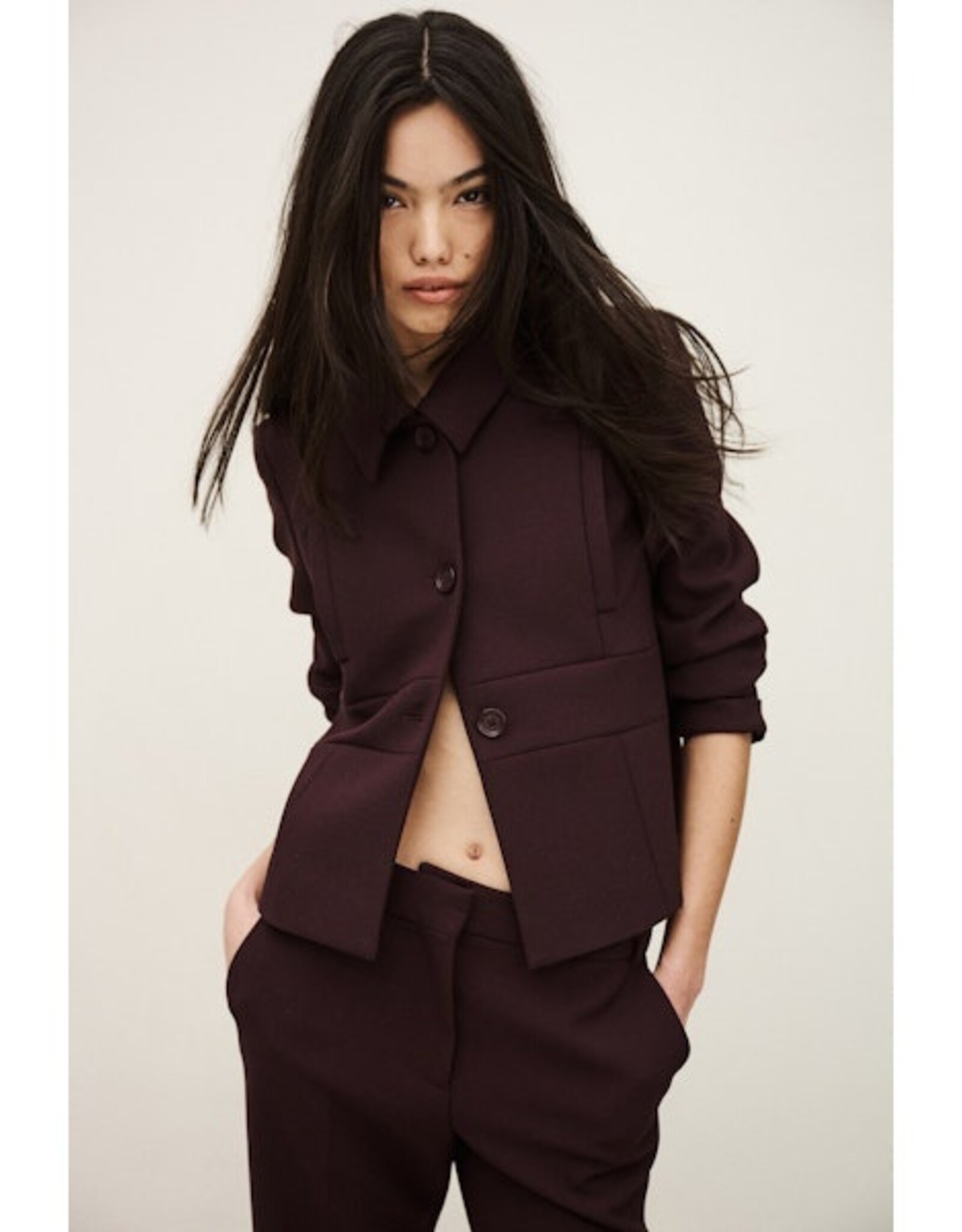 BA&SH VESTE IDELIE GRENAT