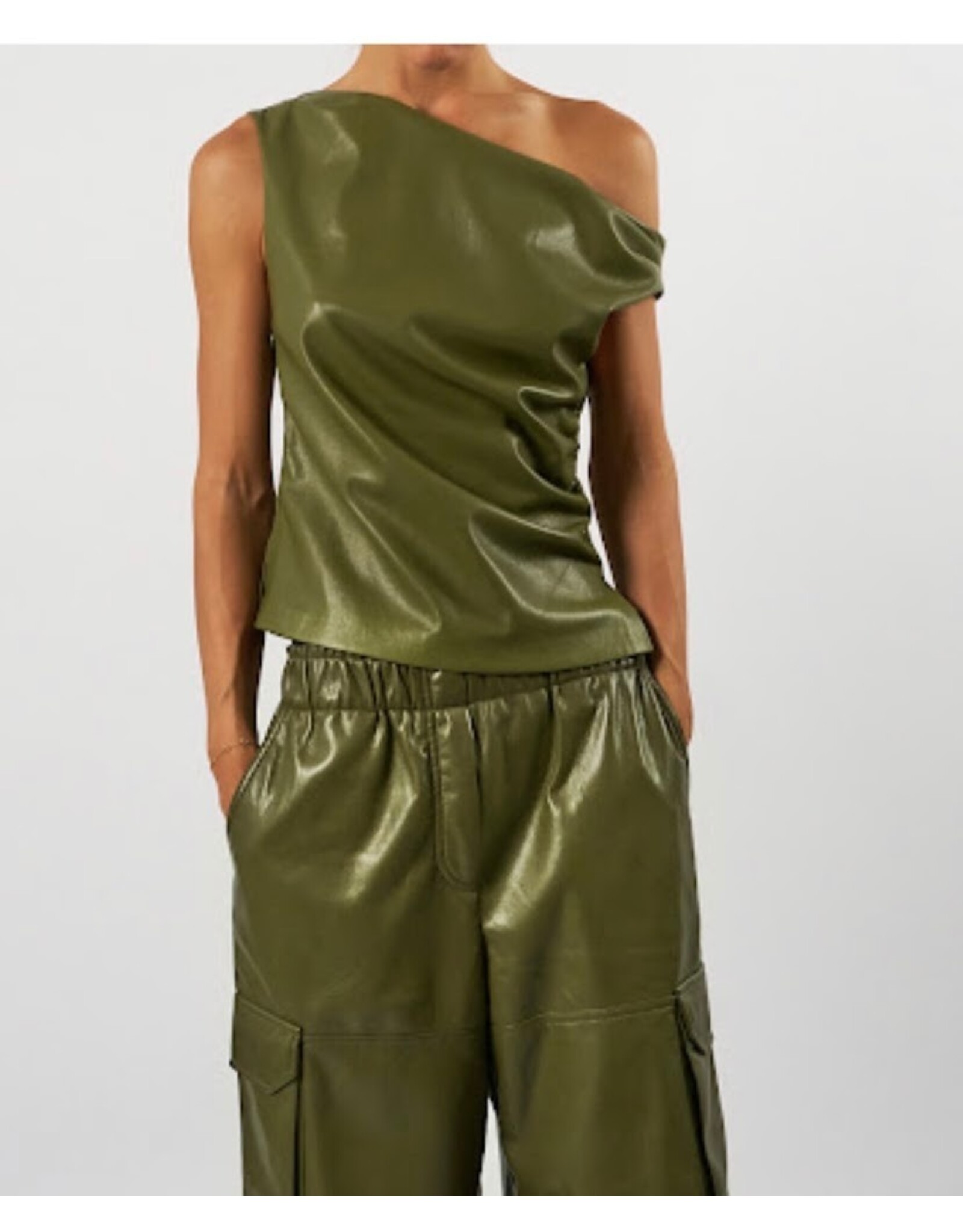 AMANDINE OFFICIAL PW26OLGA01 PANTALON KAKI