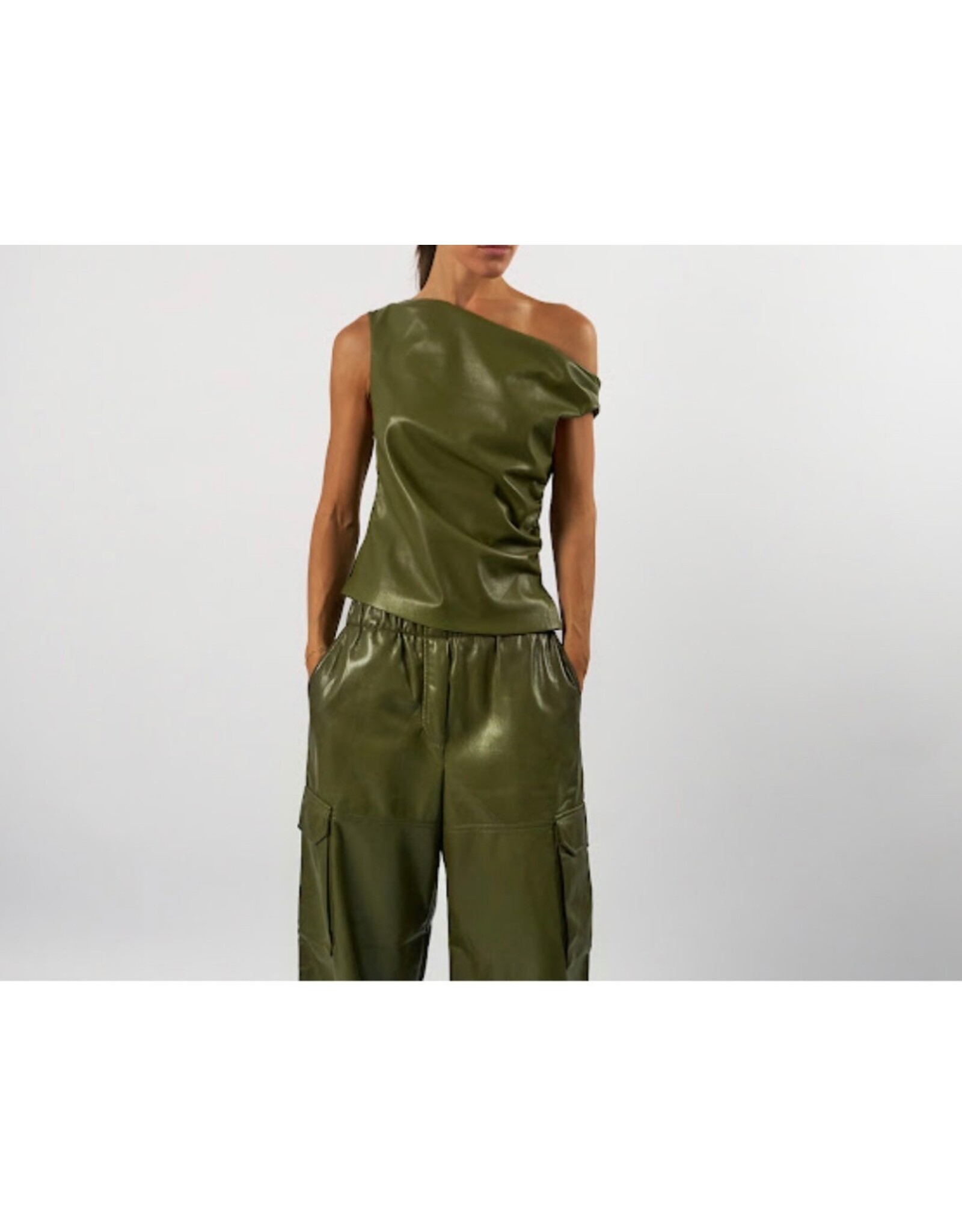 AMANDINE OFFICIAL PW26OLGA01 PANTALON KAKI