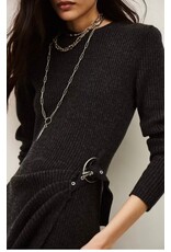 BA&SH ROBE BAMAYA GRISANTHRACITE