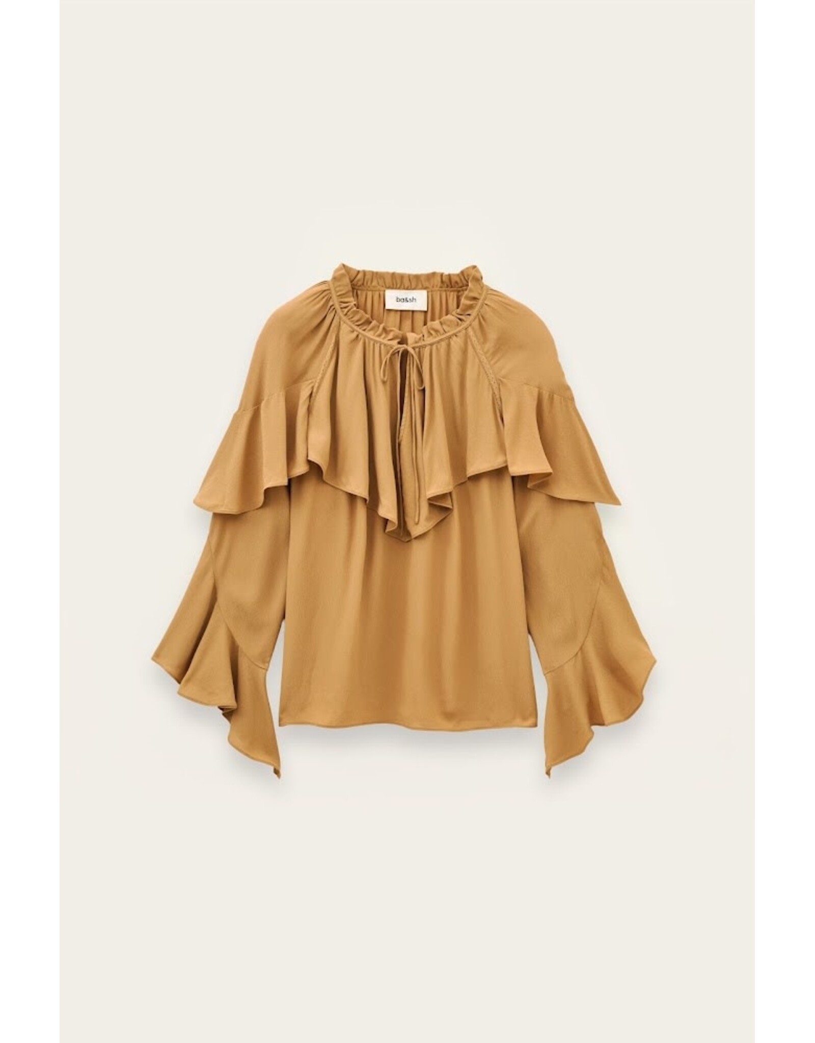 BA&SH BLOUSE BETTY CAMEL