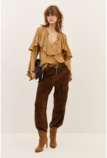 BA&SH BLOUSE BETTY CAMEL