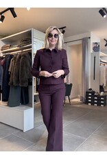 BA&SH PANTALON IMAN GRENAT