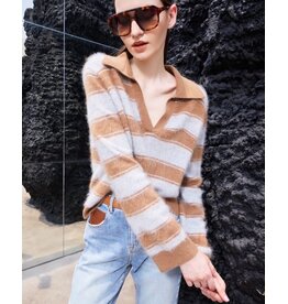 JANICE RESORT CAMEL STRIPES