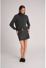 MARCH23 MY SKIRT RIVER DARK GREY PINSTRIPE