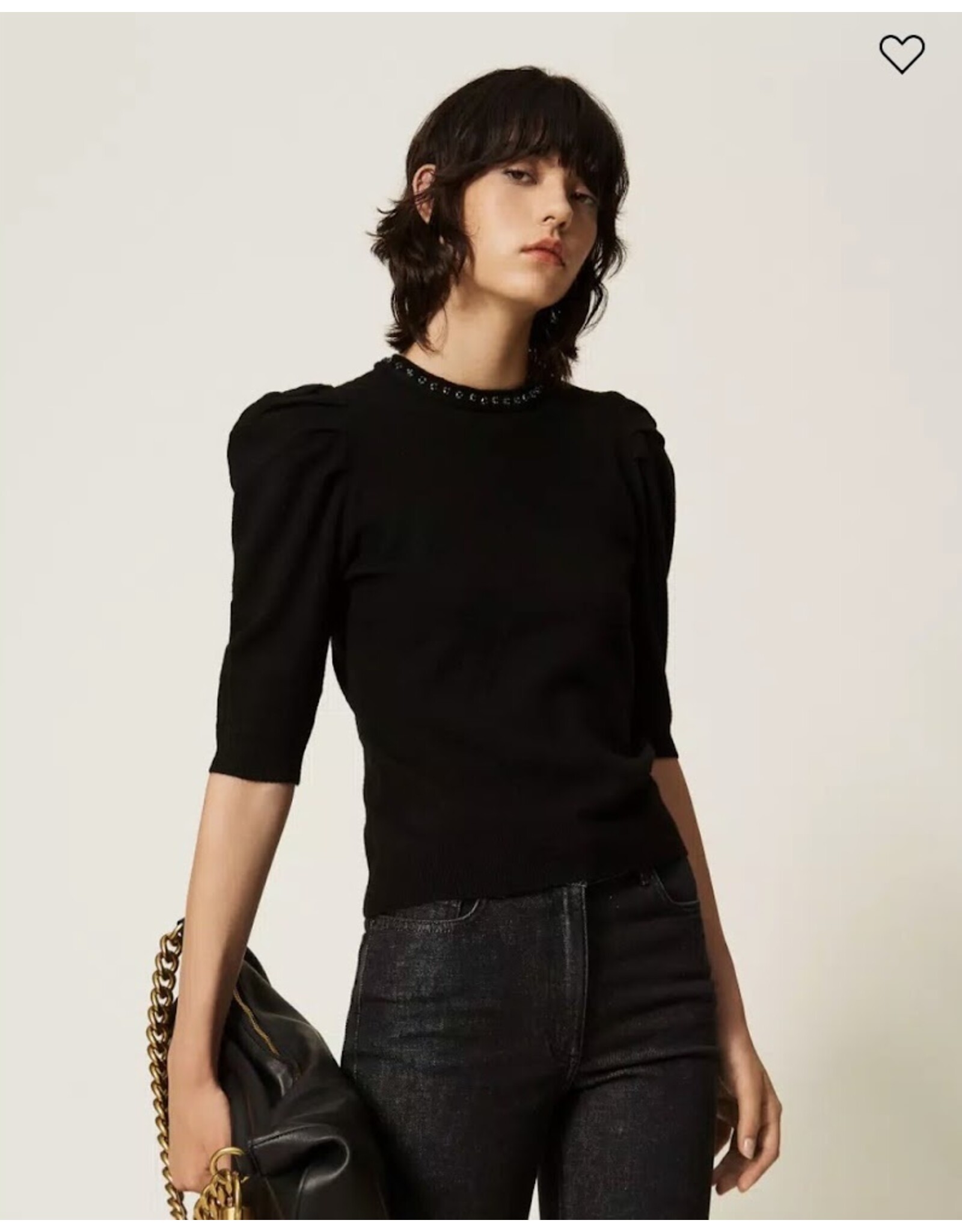 ACTITUDE TWIN SET 262AP3171 MAGLIA NERO