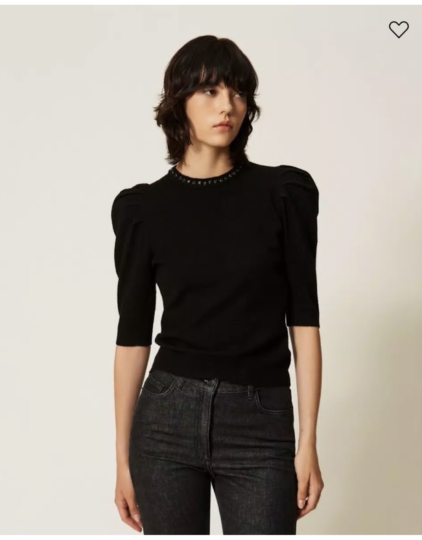 ACTITUDE TWIN SET 262AP3171 MAGLIA NERO
