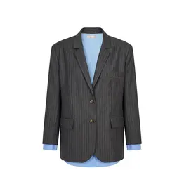MARCH23 BLAZER HILL DARK GREY PINSTRIPE