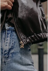 LALOTTI JANIQUE LACQUER JACKET BROWN