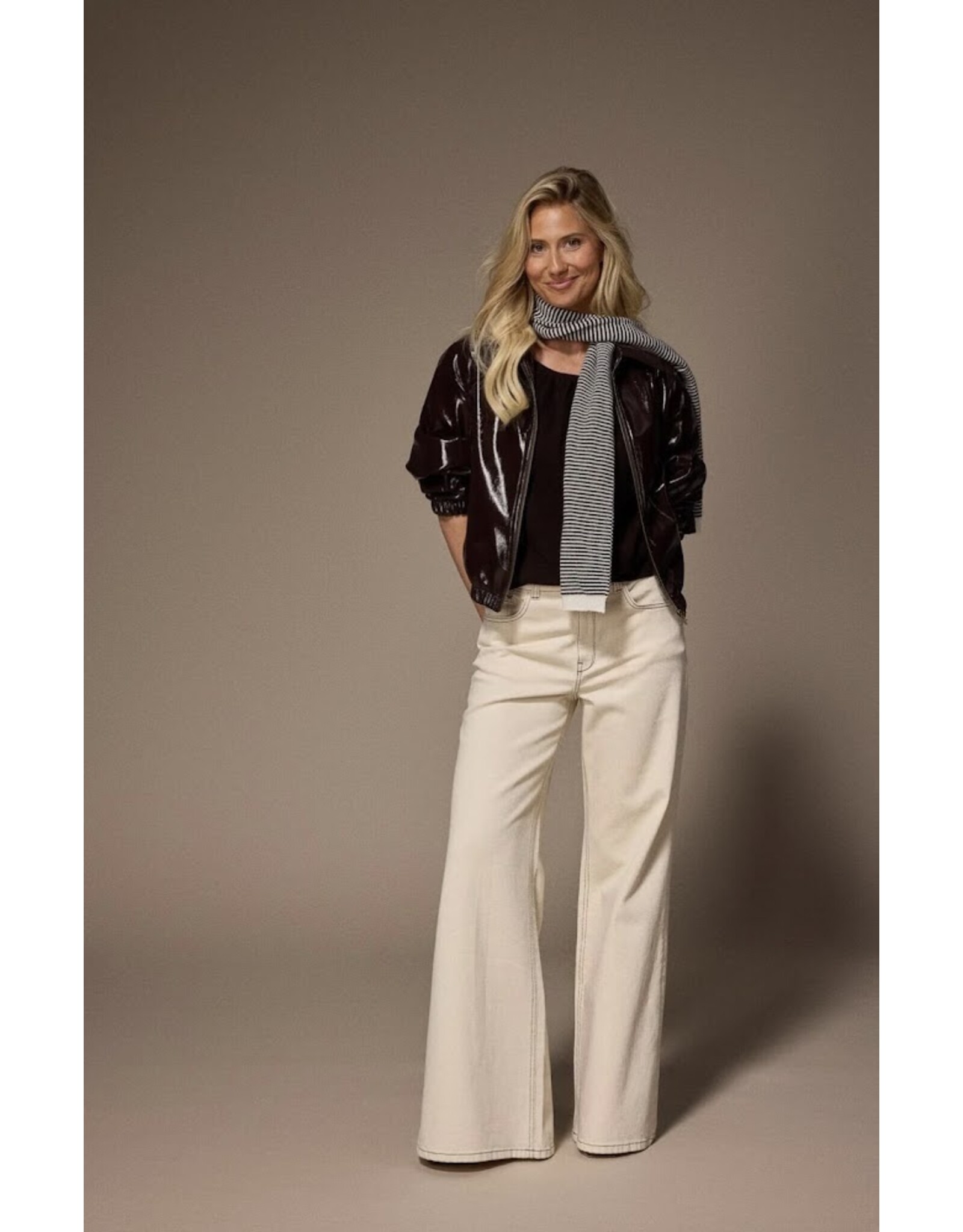 LALOTTI JANIQUE LACQUER JACKET BROWN