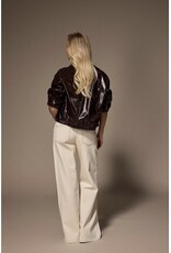 LALOTTI JANIQUE LACQUER JACKET BROWN