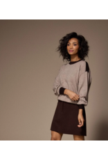 LALOTTI LINO SKIRT BROWN