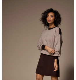 LALOTTI LINO SKIRT BROWN