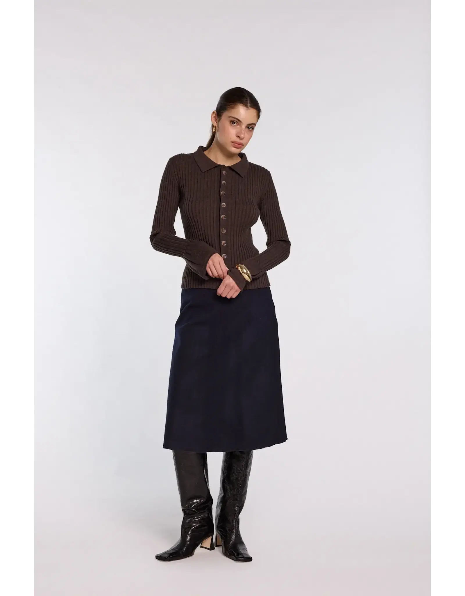 NITAH CARDIGAN MARRON MOLLY