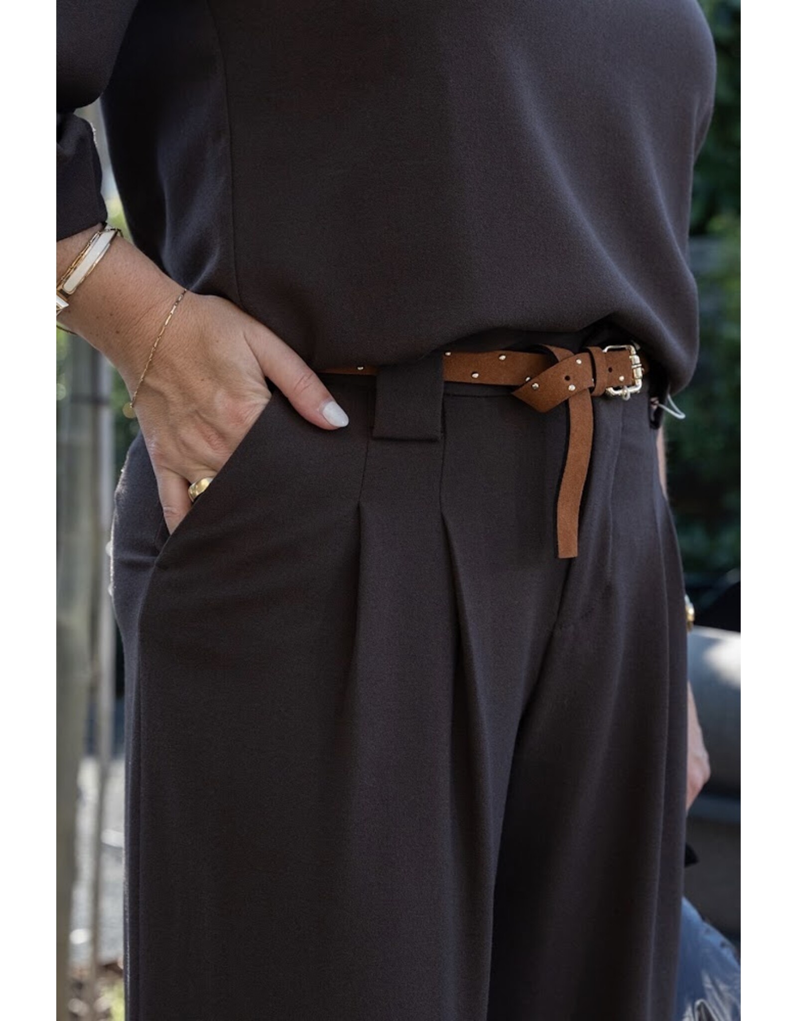 LALOTTI RUTH SUEDE BELT STUDS