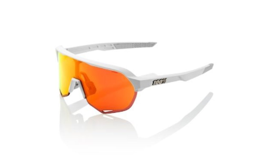 100% S2 - Matte Off White - Hiper Red Lens