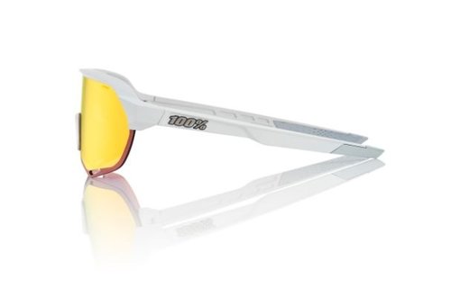 100% S2 - Matte Off White - Hiper Red Lens