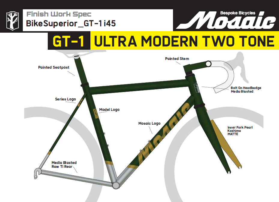 Mosaic GT-1 i45 Sram RED AXS / XX SL Eagle Transmission