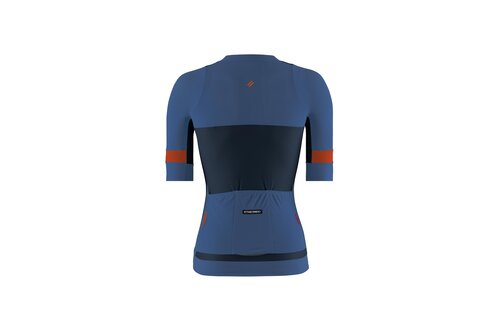 Etxeondo Fietsshirt Mendia - Blauw/Oranje