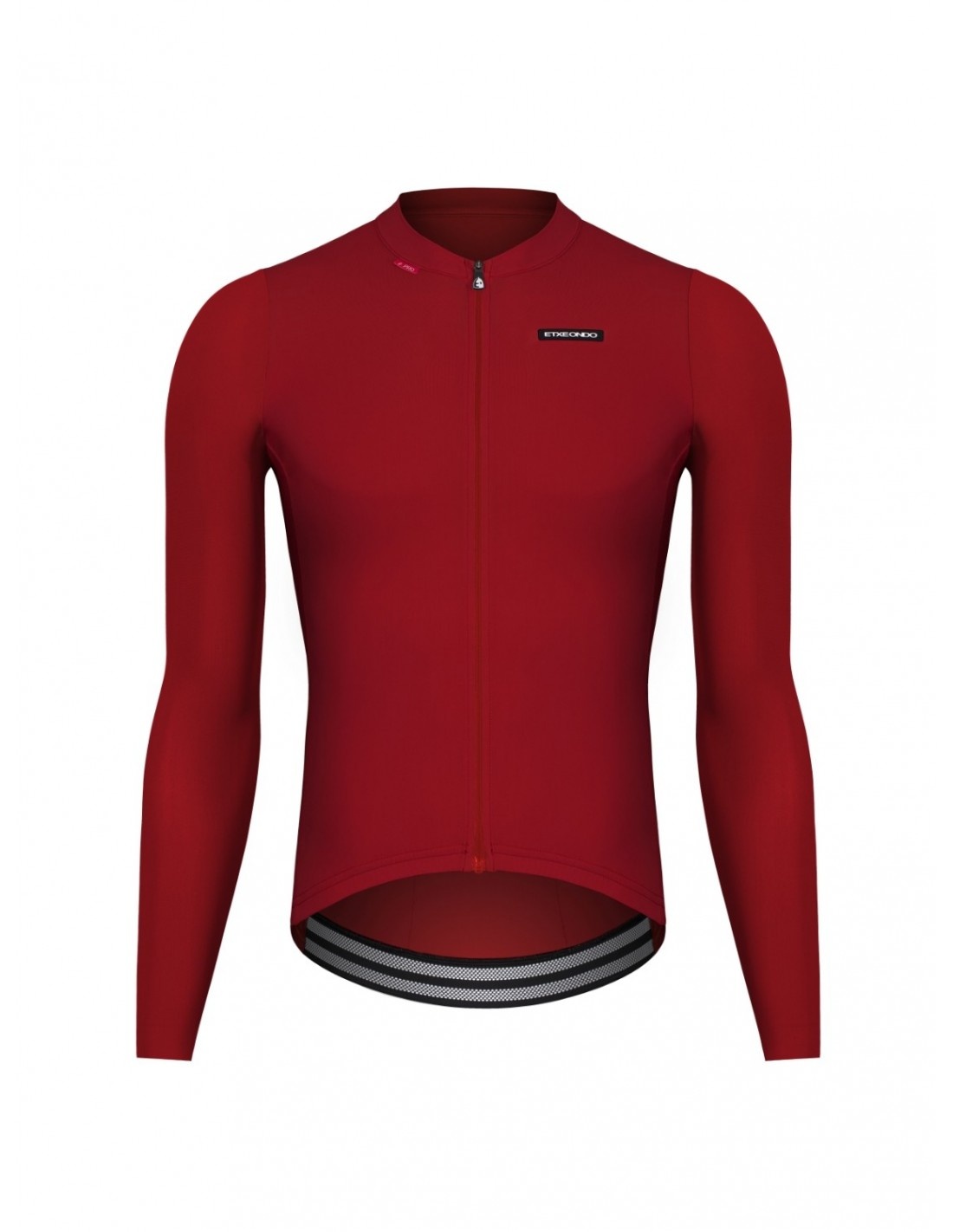 Etxeondo Alde L/S Jersey - Sky Blue - Carmin Red