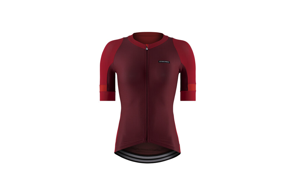 Etxeondo Fahrradtrikot Mendia - Maroon/Rot