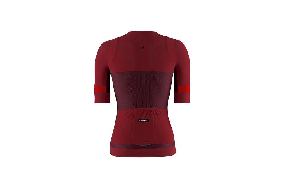 Etxeondo Fahrradtrikot Mendia - Maroon/Rot