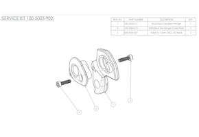 ENVE Service Frame Road R Der. Hanger Kit