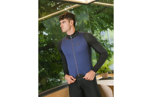 Etxeondo 76 Jacket Men - 25/26 - Marine blue - Black