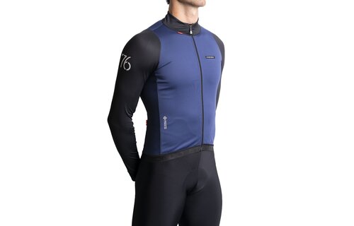 Etxeondo 76 Jacket Men - 25/26 - Marine blue - Black