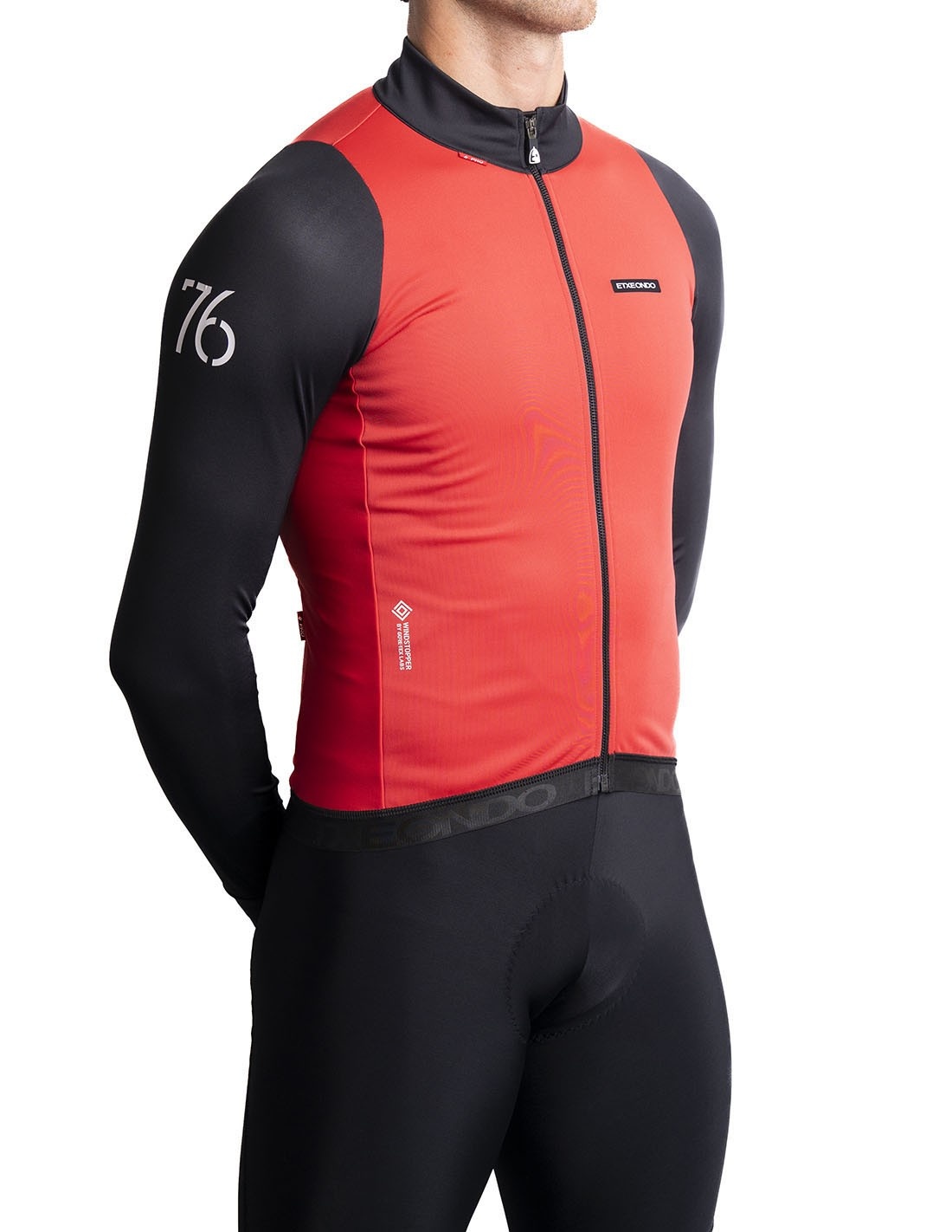 Etxeondo 76 Jacket Men - 25/26 - Watermeloen - Rood - Zwart