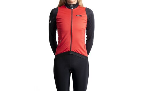 Etxeondo 76 Jacket Women - 25/26 - Watermelon - Red - Black