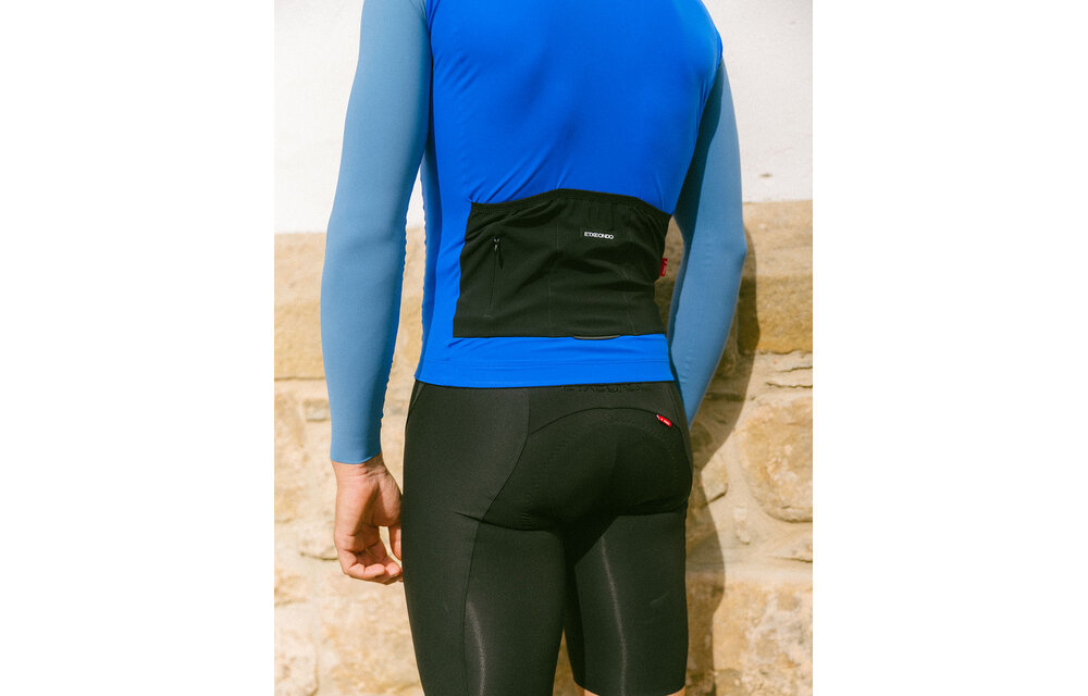 Etxeondo Jersey L/S Alde Color Edition - Indigo blue - Men