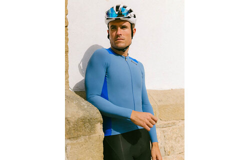 Etxeondo Fietsshirt L/S Alde Color Edition - Indigo blue - Heren