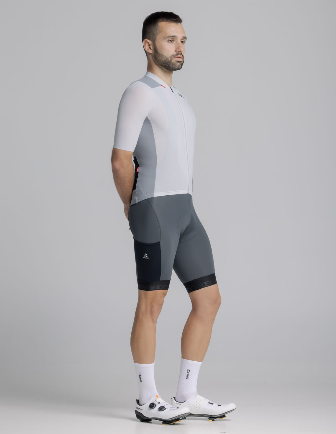 Etxeondo Fahrradtrikot Alde 110 Color Edition - Cloud grey/Stone grey - Herren