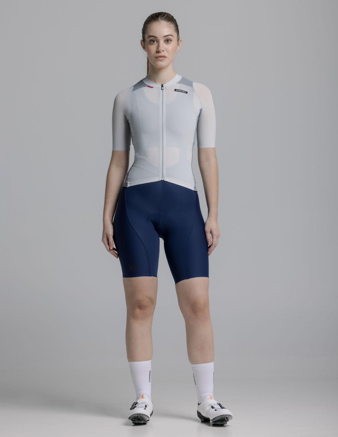 Etxeondo Fietsshirt Alda 110 Color Edition - Cloud grey/Stone grey - Dames
