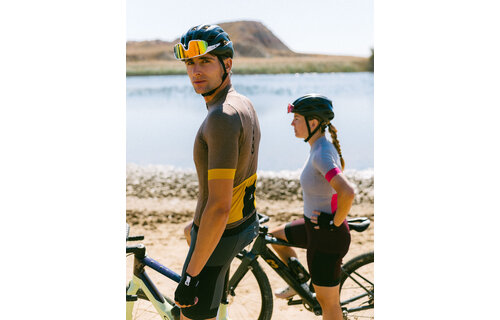 Etxeondo Fietsshirt Baso - Melange Brown - Heren