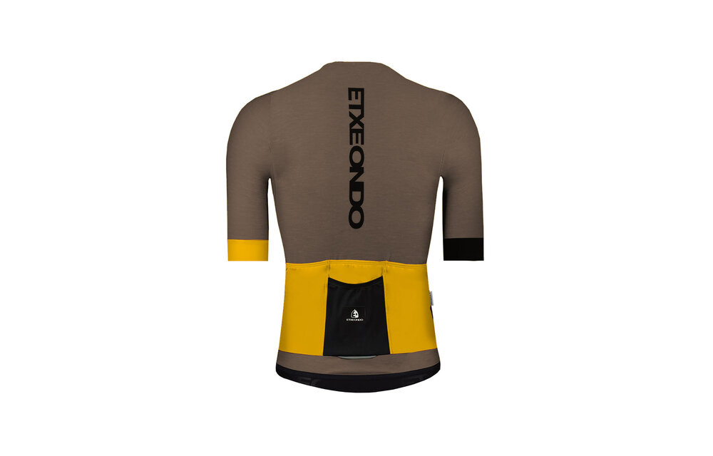 Etxeondo Fietsshirt Baso - Melange Brown - Heren