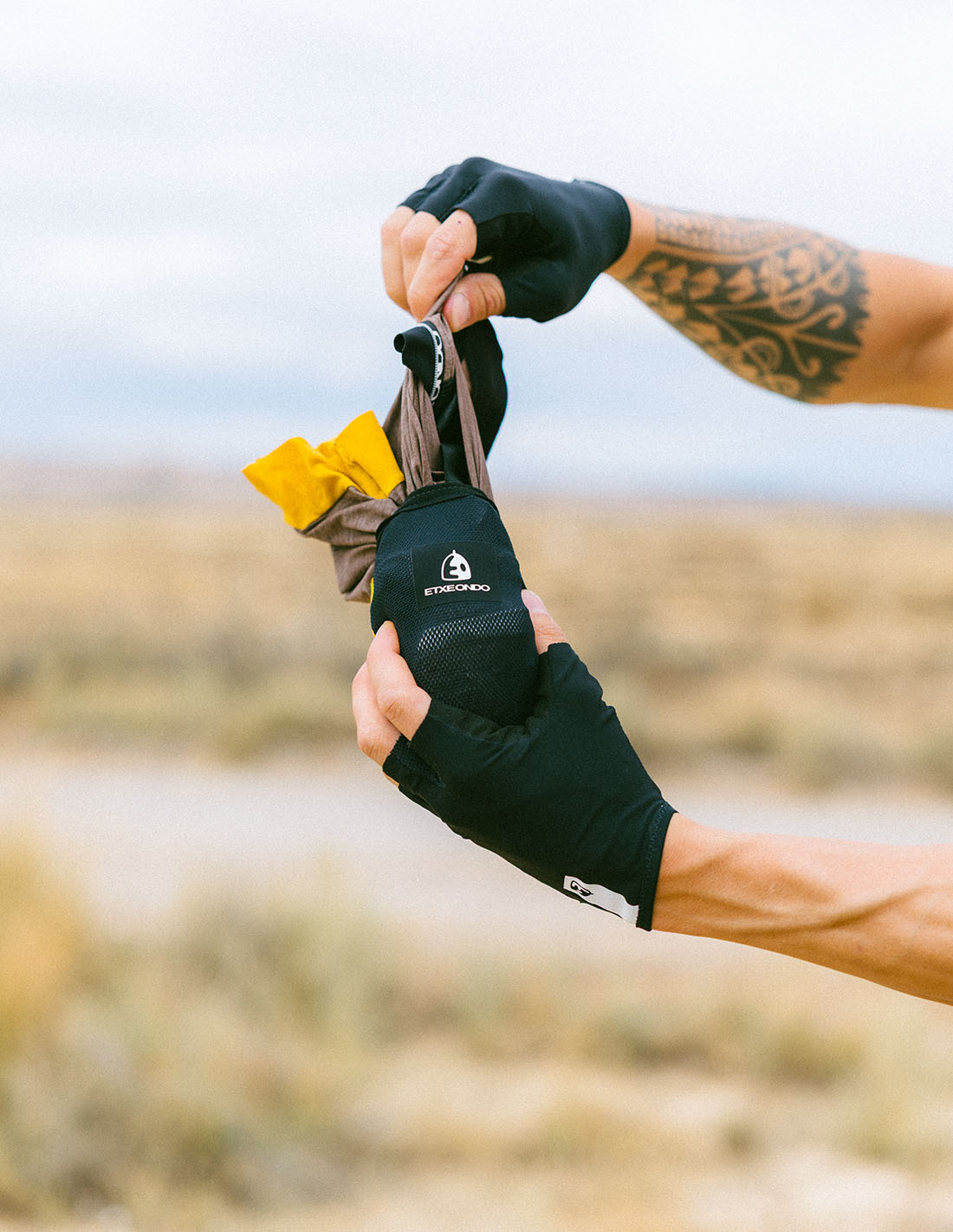 Etxeondo Fahrradtrikot Baso - Melange Brown - Herren