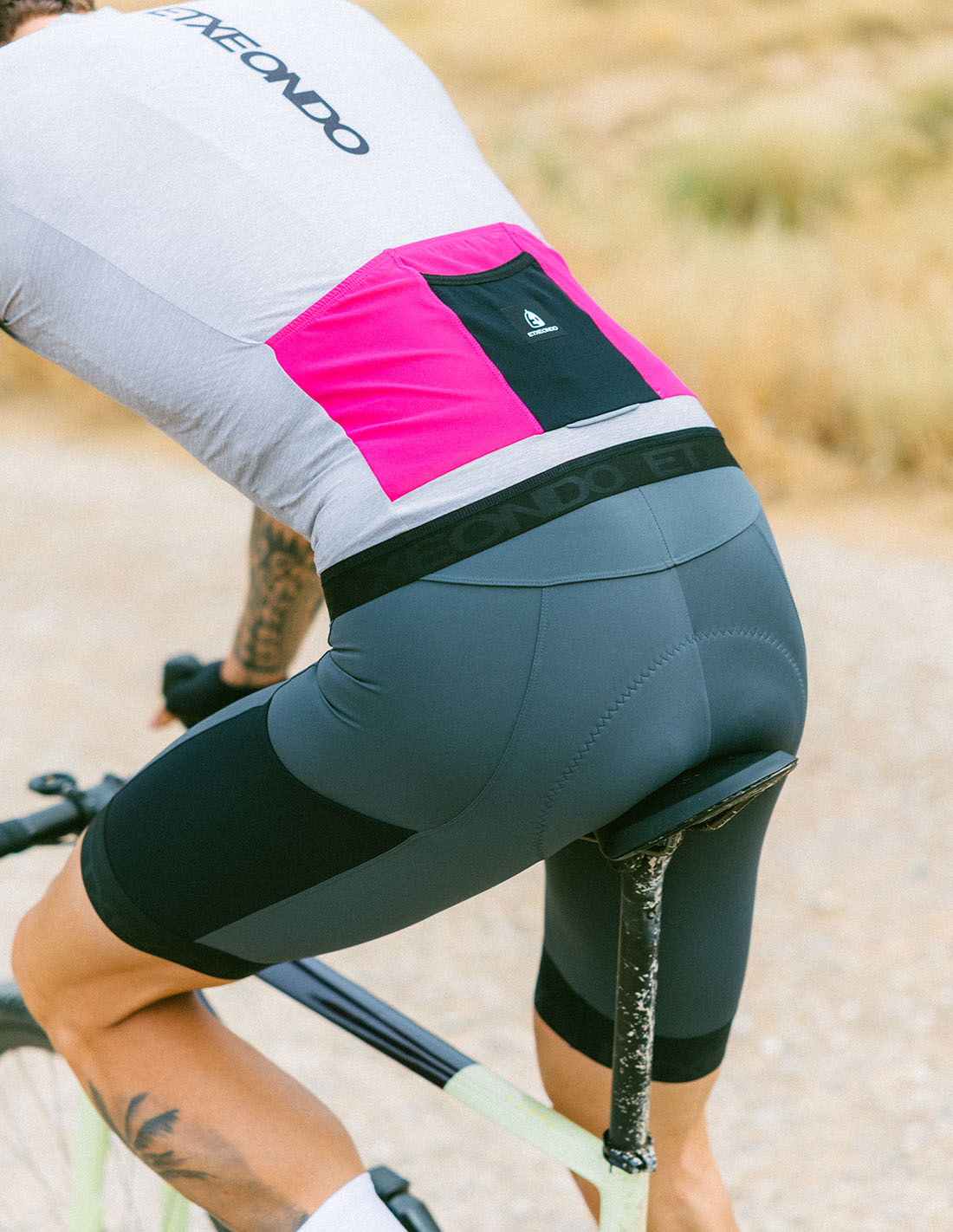 Etxeondo Fietsshirt Baso - Melange Grey - Heren