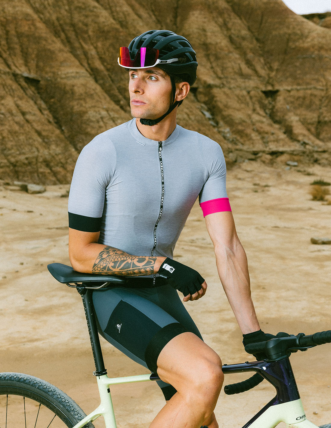 Etxeondo Fahrradtrikot Baso - Melange Grey - Herren