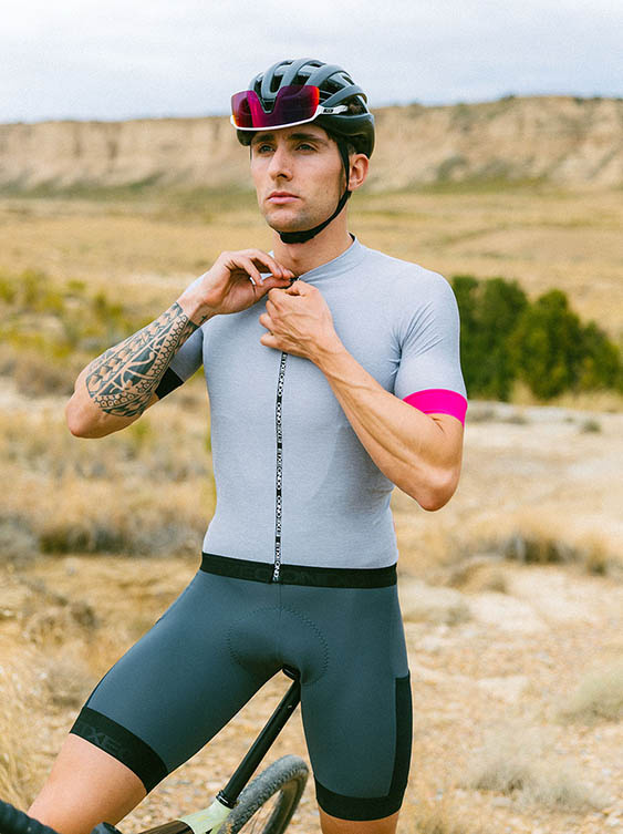Etxeondo Fahrradtrikot Baso - Melange Grey - Herren